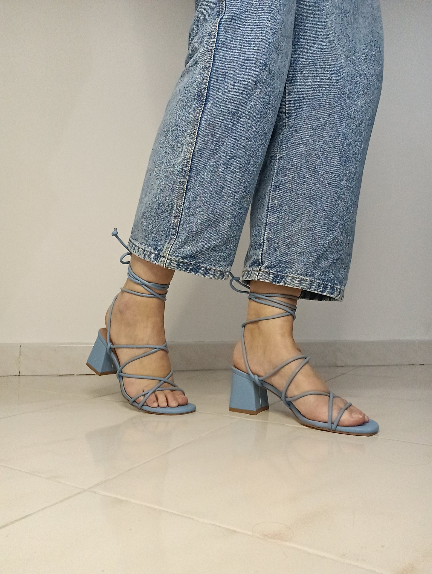 Lace up Blue