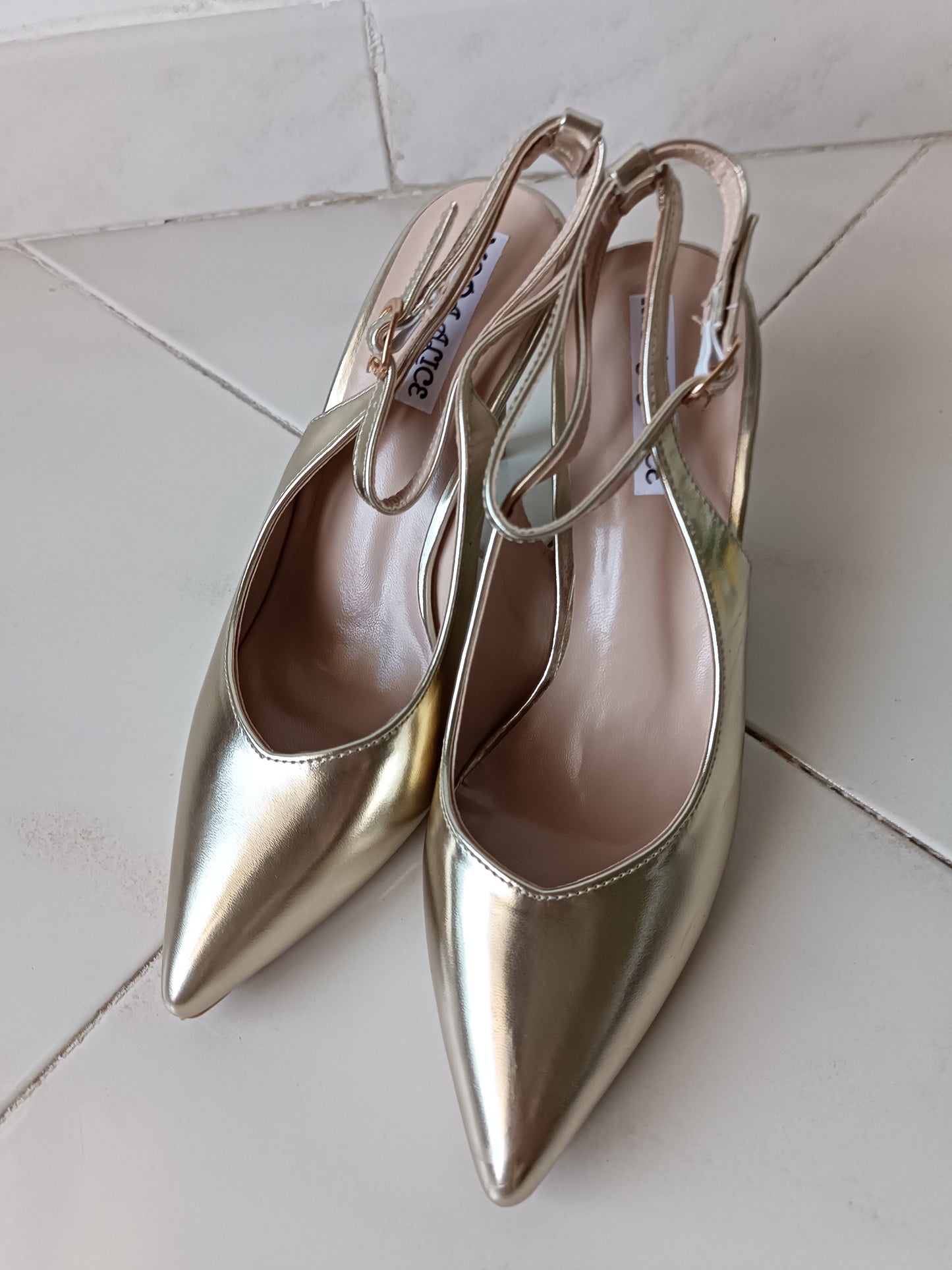 Gold slingback