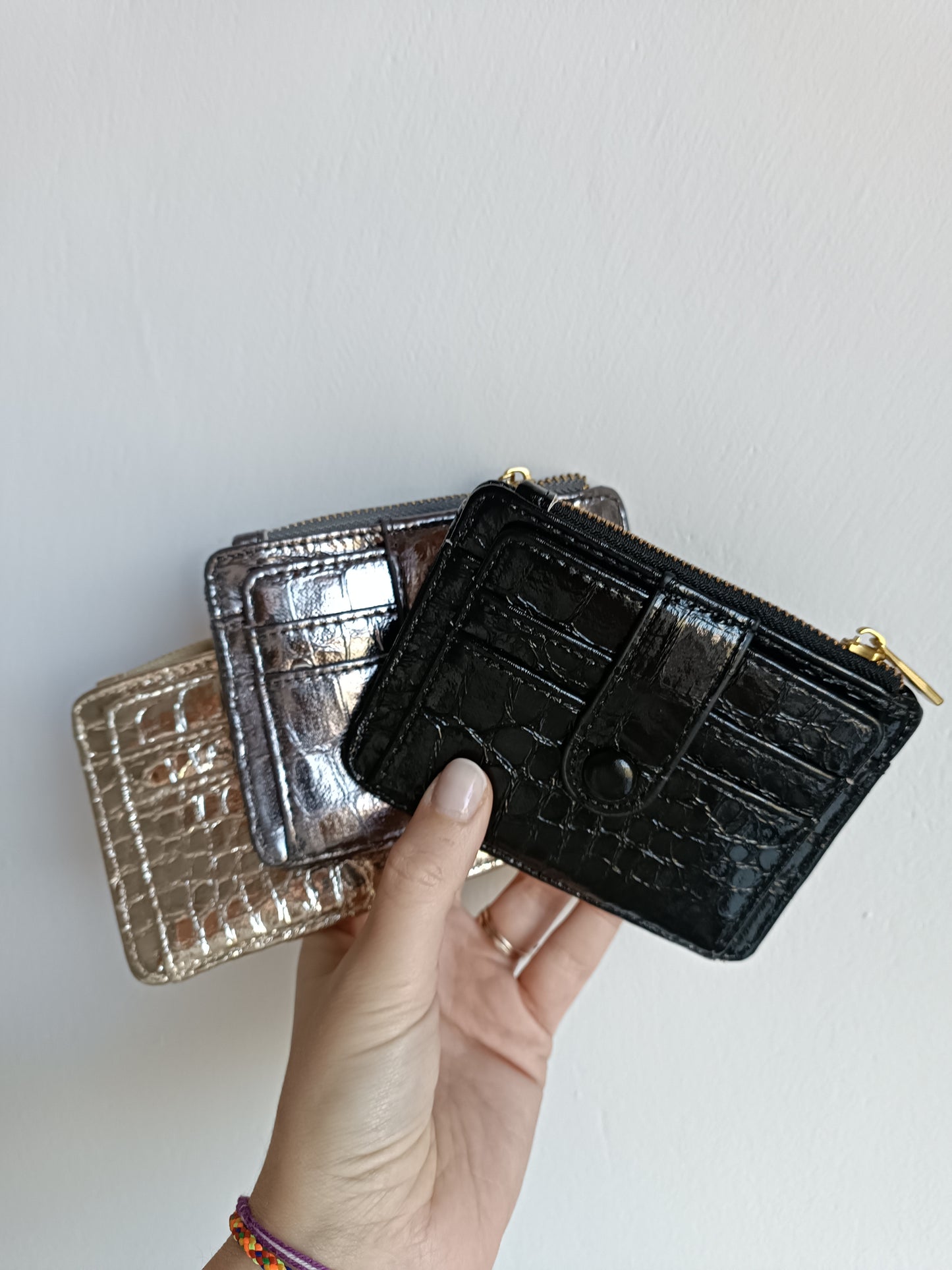 Metallic card case